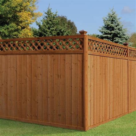 Actual 6 Ft X 8 Ft Natural Pressure Treated Spruce Privacy Fence