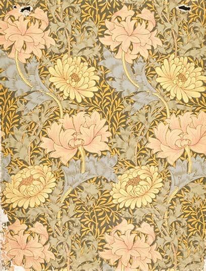 Free Download Chrysanthemum Wallpaper William Morris Late 19th Century