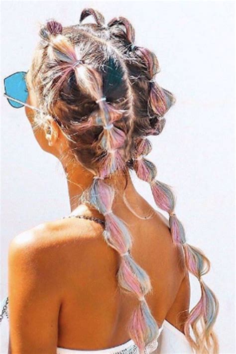 The Best Bubble Braid Hairstyles As Told By Instagram Coachella Hair Festival Hair Braids