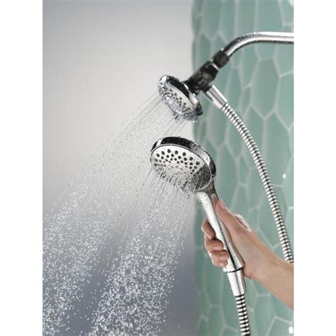 Peerless Satin Nickel 3 Spray Dual Shower Head In The Shower Heads Department At