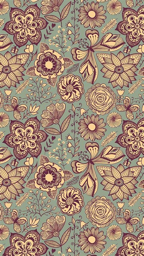 Wallpaper Iphone 5 Floral Pinterest