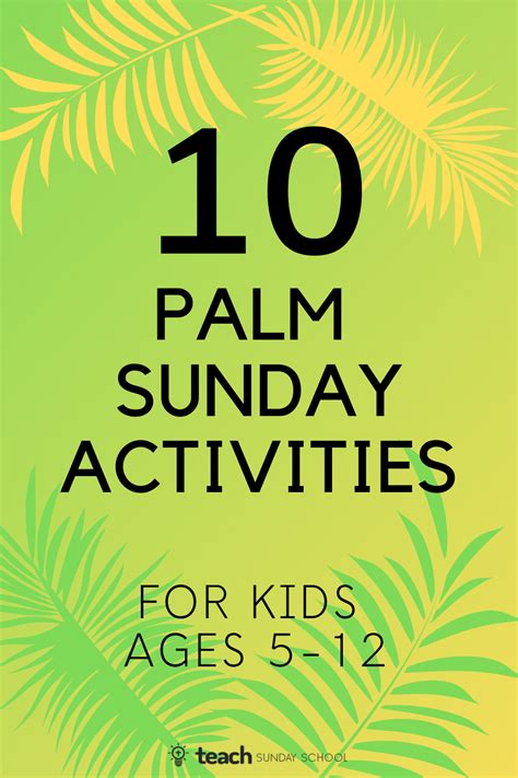Holy Week Activities Palm Sunday Activities Palm Sunday Crafts Kids