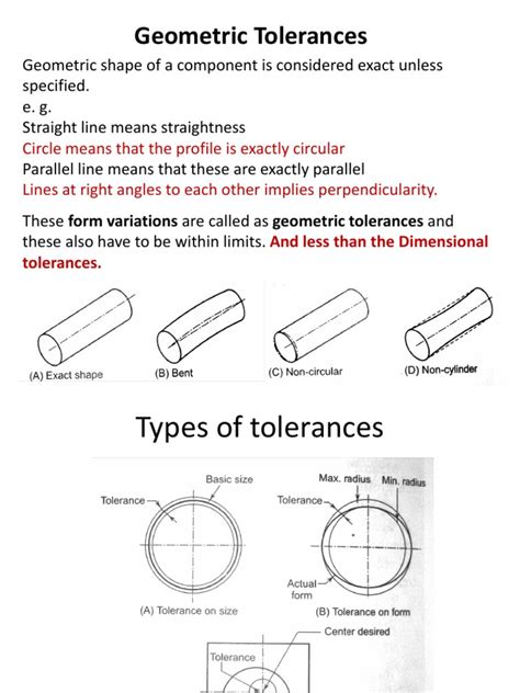 Geometric Tolerancespptx Circle Engineering Tolerance