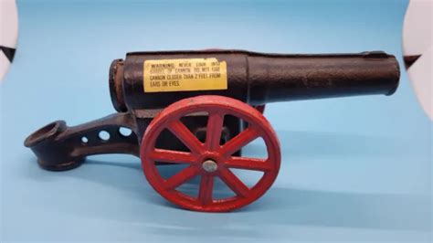 Vintage Cast Iron Conestoga Big Bang Cannon Toy 6 Barrel 6999 Picclick