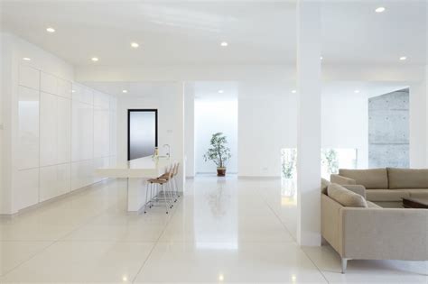 All White Interior Design Mixed With Feng Shui