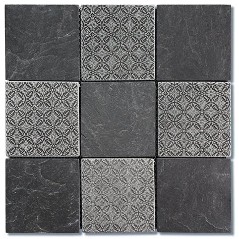 Intrend Tile 4 X 4 Slate Mosaic Tile Wayfair