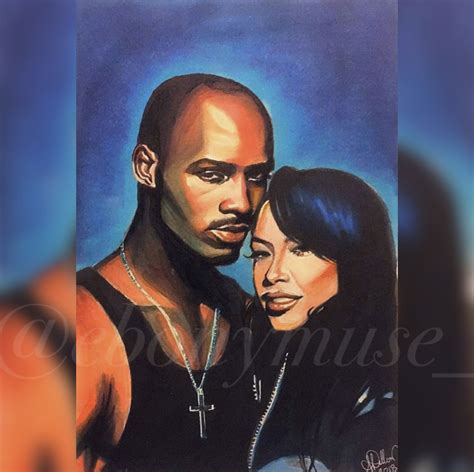 Dmx And Aaliyah Fine Art Print Miiriya