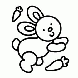 Coloriages Lapins  Sans Dépasser