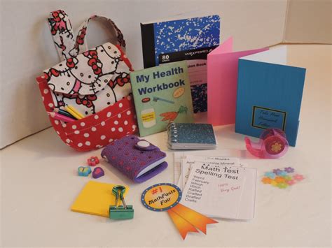 Deluxe School Supplies Package For American Girl Dolls And