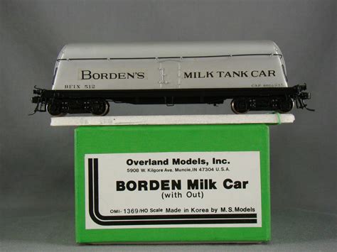HO OMI 1369 Borden Milk Car Without Fins 512 C P BRASSTRAINS COM