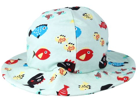Kids Sun Hat Swimming Fish Blue Bucket Jny Kids Hats Nz