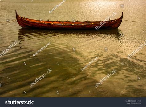 Small Viking Boat Karve By River Stock Photo 2023146938 Shutterstock