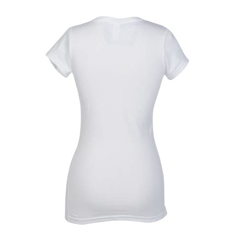 Ultimate Fitted T Shirt Ladies White Embroidered