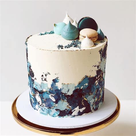 Blue 💙 Buttercream Bakery Buttercream Birthday Cake 40th Cake