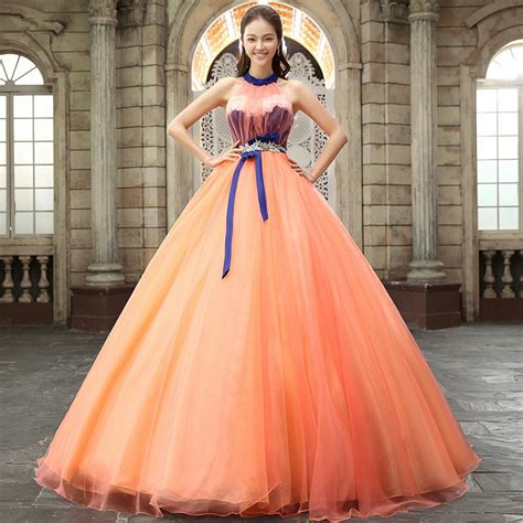 Find the perfect wedding dress or gown for your dream day. It's Orange Blue Wedding Gown! :: My Gown Dress