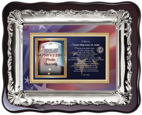 Buy Photo Frame Personalized Plaque Retirement Poem Usmc Navy Usaf Army
