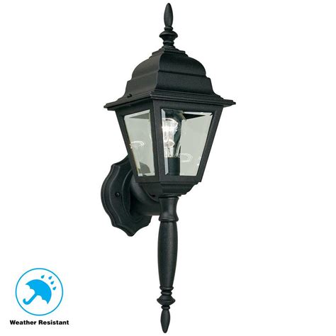 The most common feature for wall lamps is adjustable lamp head. Hampton Bay 1-Light Black Outdoor Wall Lamp-HB7023P-05 ...