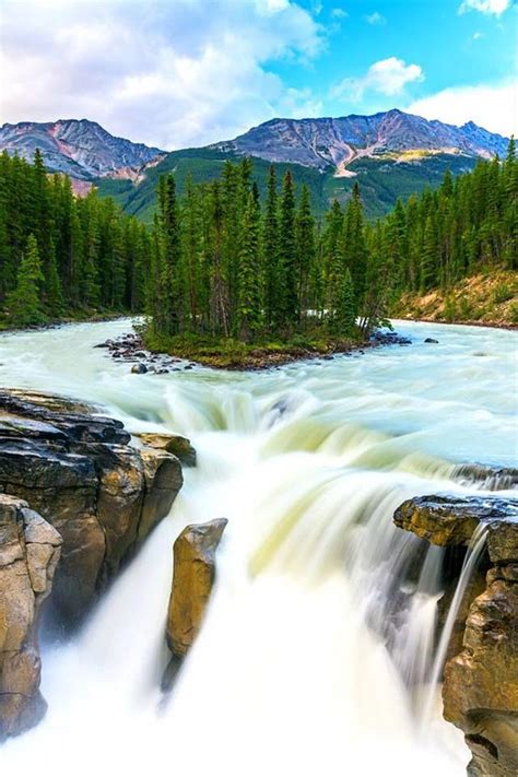 Sunwapta Falls In Jasper National Park Alberta Canada Cool