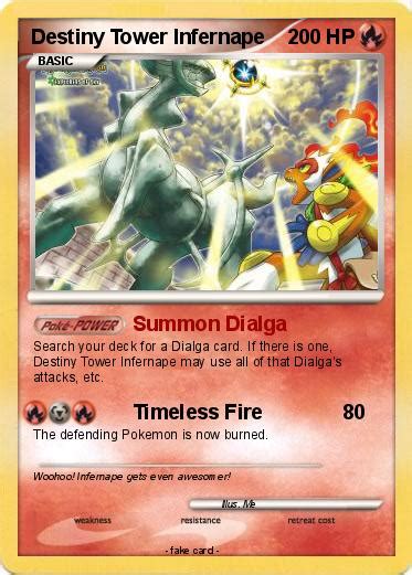 Infernape's strongest moveset is fire spin & blast burn and it. Pokémon Destiny Tower Infernape - Summon Dialga - My Pokemon Card