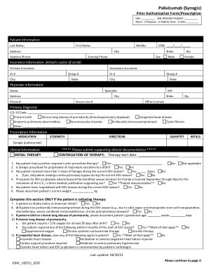 Fillable Online Pshp Prior Authorization Form Prior