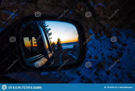 Mirror View Of Sunrise On A Mountain Stock Photo Image Of Beautiful