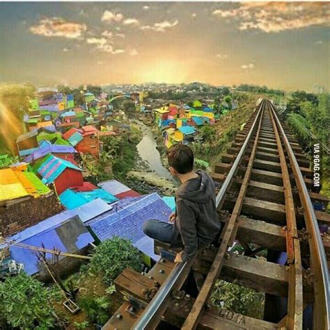 Come visit this place. Colourful village Malang City, Indonesia