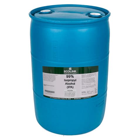 99 Isopropyl Alcohol Ipa 55 Gallon Drum Ipa Solvent Eco Link