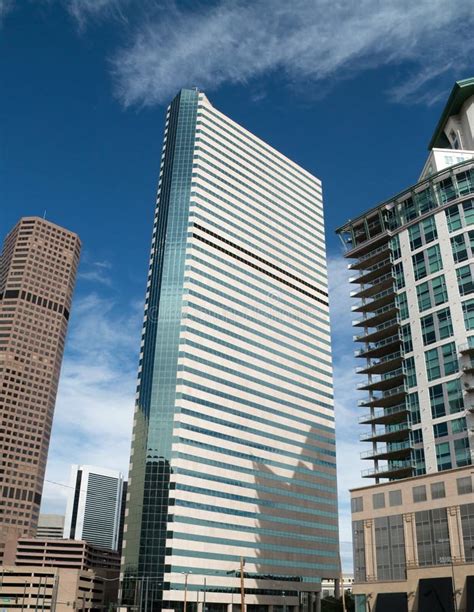 Downtown Modern Buildings In Denver Colorado Stock Image Image Of