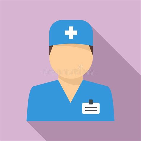 Hospital Doctor Icon Flat Style Stock Vector Illustration Of Doctor