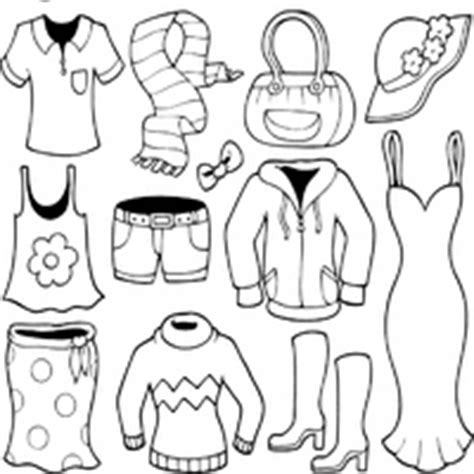 clothes coloring pages surfnetkids