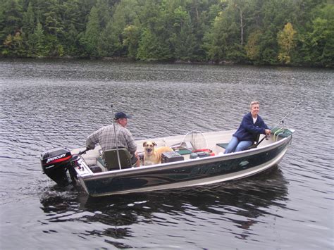 Fishing on the Pickerel River at Pine Grove Resort Cottages - PINE GROVE RESORT