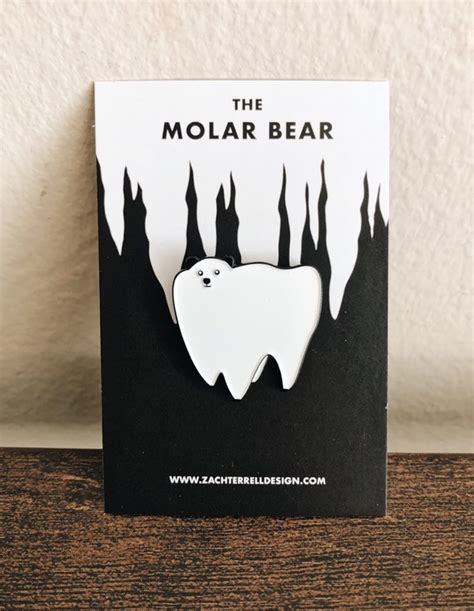 The Molar Bear Enamel Pin Etsy