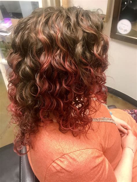 Start by dividing your hair into 4 equal sections: Rougey Red Ringlets 🌹🍓 ️ ️ #curlgarden | Curly hair styles ...