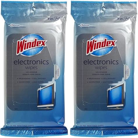 Windex Electronic Wipes 25 Ct 2 Pk Health And Personal Care