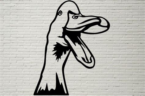Download Funny Goose SVG Silhouette dxf Peeking SVG for Cricut Farm | Etsy | Dxf, Cricut, Svg