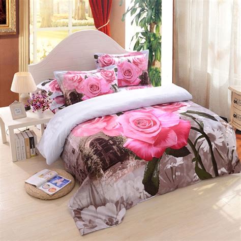 3d Pink Rose Bedding Set Ebeddingsets Casas De Sonho De Luxo Cama