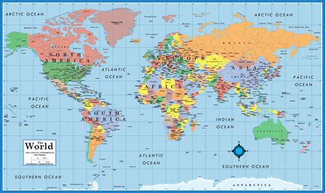 World And Usa Educational Intermediate Level 5 12 Wall Map Set