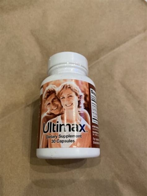 Ultimax By Prosvent Dietary Supplement 30 Capsules 60 Total For Sale