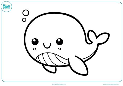 Dibujos de animales marinos para colorear - Mundo Primaria | Animales