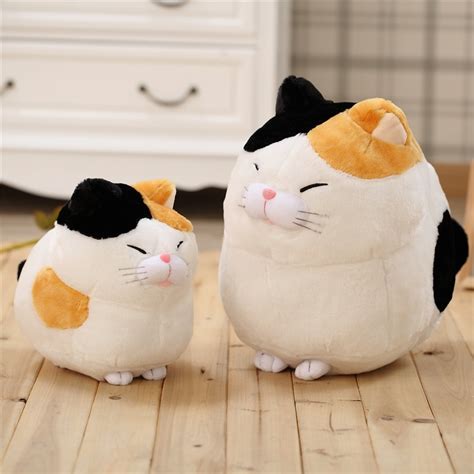 30cm New Hot Steamed Bread Fat Cat Plush Toy Doll Luck Cat Stuffed