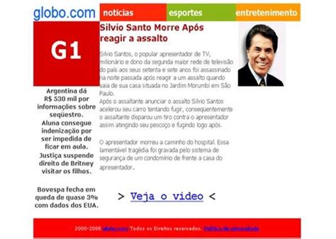 Hoje na televisão (oi patrão!) Golpe no Facebook usa morte de Silvio Santos # ...