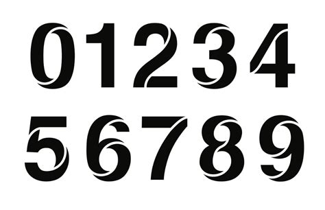 Illustration Numbers Typography Lettering Fonts Lettering Design