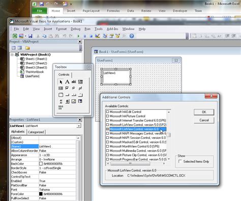 Excel Vba Listview Control Examples 10tec Findsource