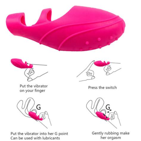 Vibrator Finger Massager Clit G Spot Stimulator Fit Women Unisex Sex