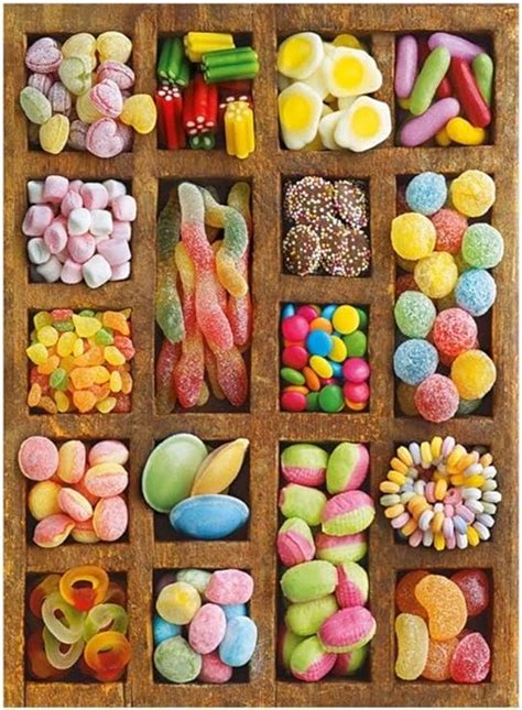 Jigsaw Puzzle Creative Personality Color Candy Shop 500100015002000