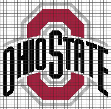 Ohio State Buckeyes Crochet Graphghan Pattern Chartgraph And Row By