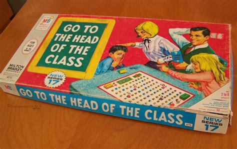 Vintage 1967 Board Game Go To The Head Of The Class By Milton Bradley