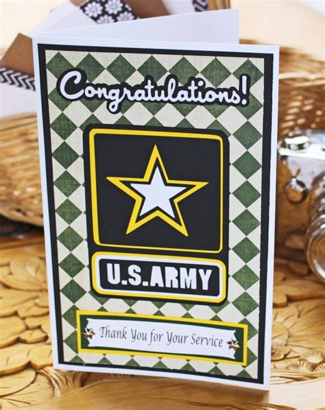 Army Card Retirement Promotion Graduation Military Go Us Army