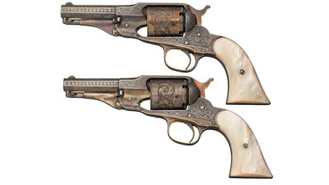 Pair Of Remington Improved New Model Police Revolvers