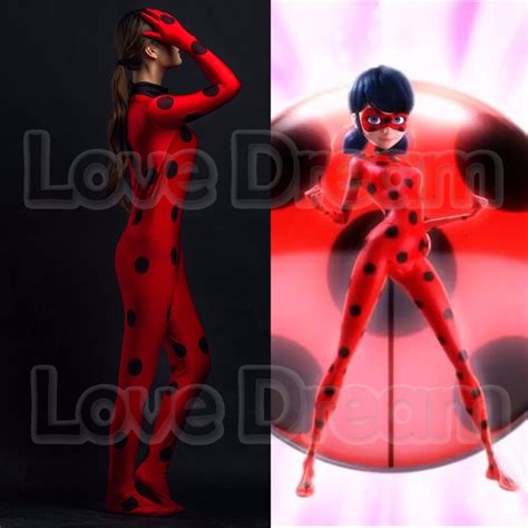 Adult Miraculous Ladybug Cosplay Costume With Mask Ladybug Romper